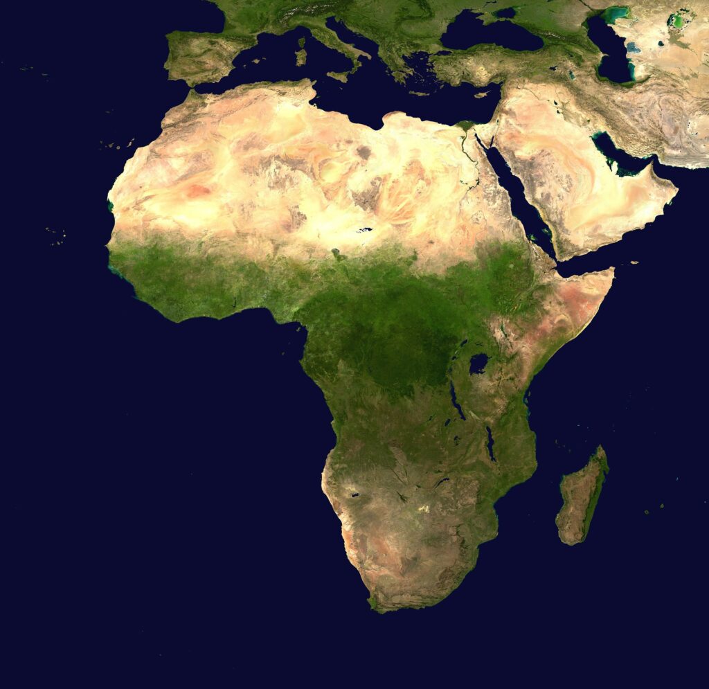 Satellitenbild Afrika