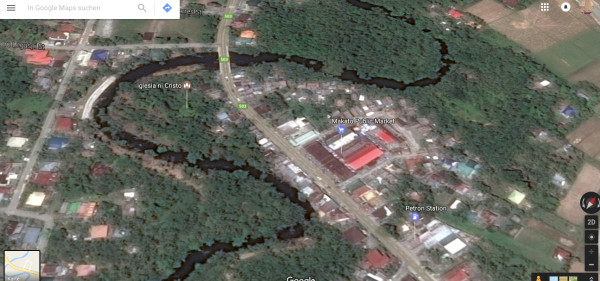 Luftbild des Zentrums von Makato Aklan