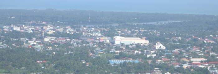 Luftbild der Hauptstadt der Provinz Aklan - Kalibo