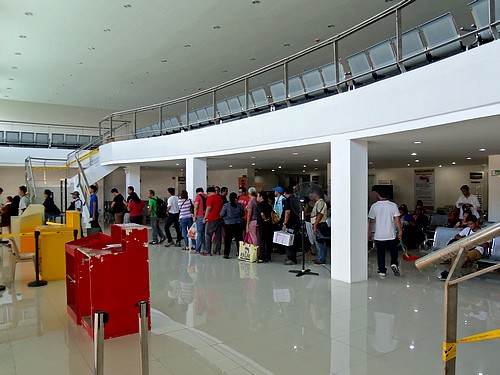 Wartehalle für Domestic-Flüge im Flughafen Kalibo
