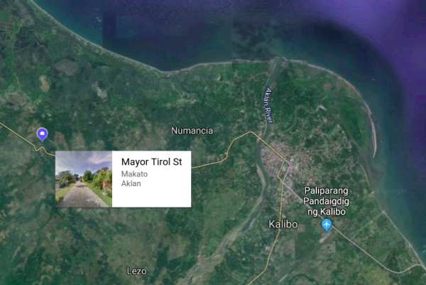 Google Map Ansicht Kalibo & Makato