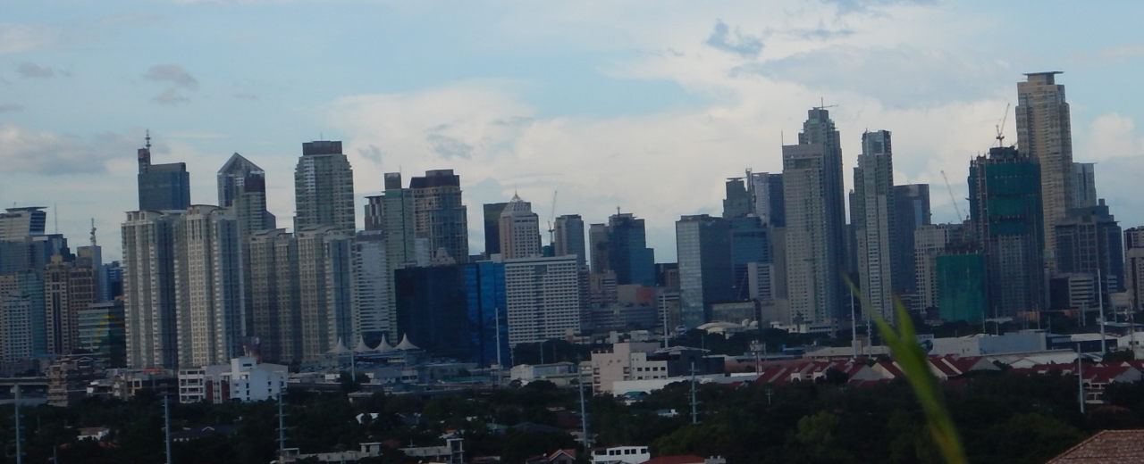 Skyline von Makati vom Hotel Belmont aus