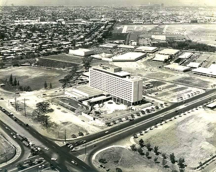 Archiv-Foto (1969?)des Hotels Intercontinental in Makati - ex Internet
